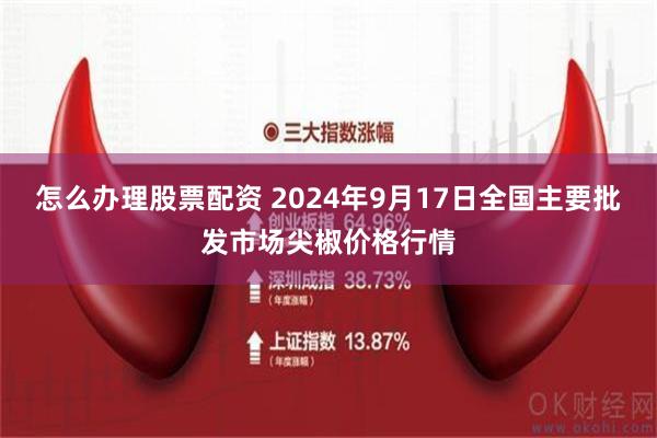 怎么办理股票配资 2024年9月17日全国主要批发市场尖椒价格行情