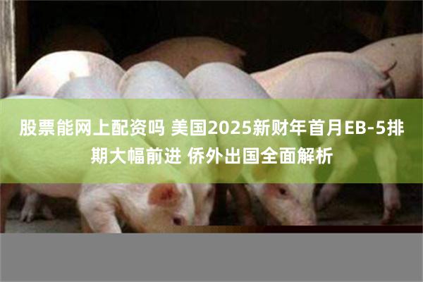 股票能网上配资吗 美国2025新财年首月EB-5排期大幅前进 侨外出国全面解析