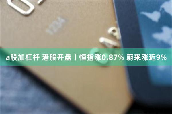 a股加杠杆 港股开盘丨恒指涨0.87% 蔚来涨近9%
