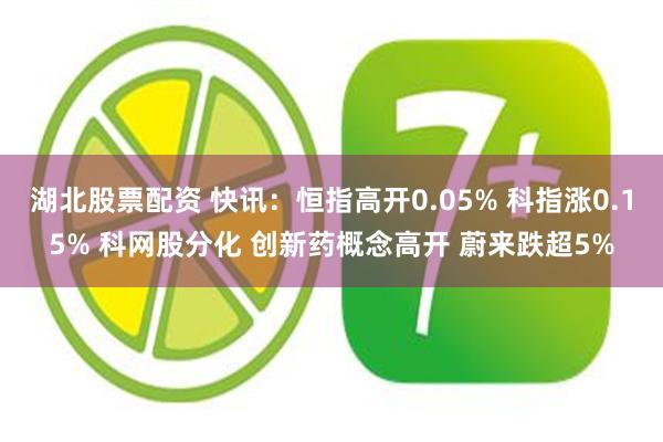 湖北股票配资 快讯：恒指高开0.05% 科指涨0.15% 科网股分化 创新药概念高开 蔚来跌超5%