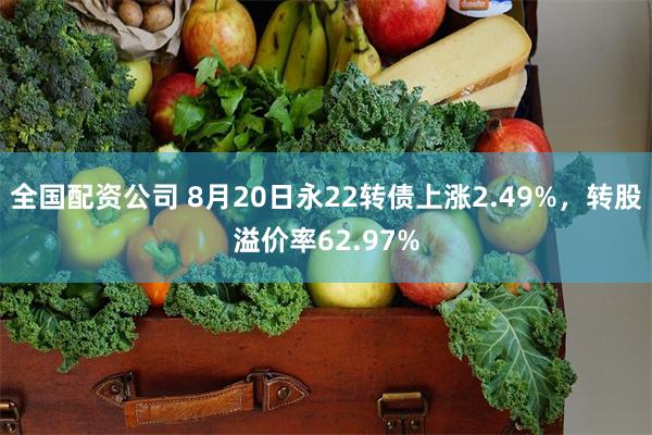 全国配资公司 8月20日永22转债上涨2.49%，转股溢价率62.97%